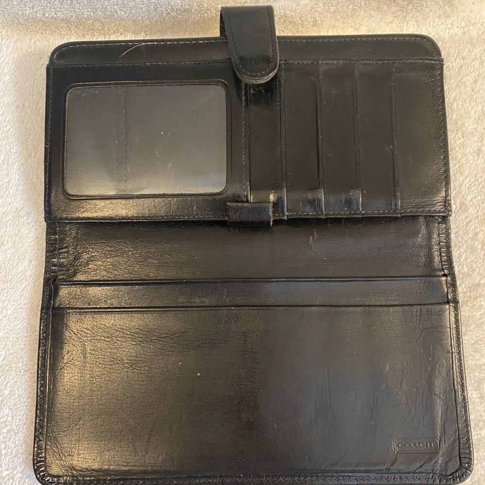 Coach Black Leather Wallet - Picture 2 of 7